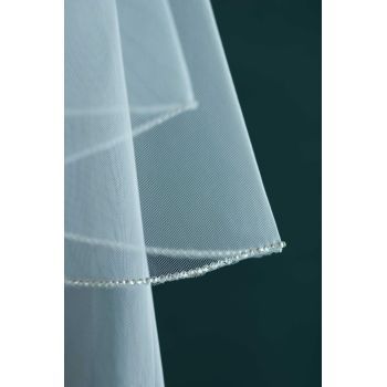 Communion Veil with Diamond Edging by Little People Style 797