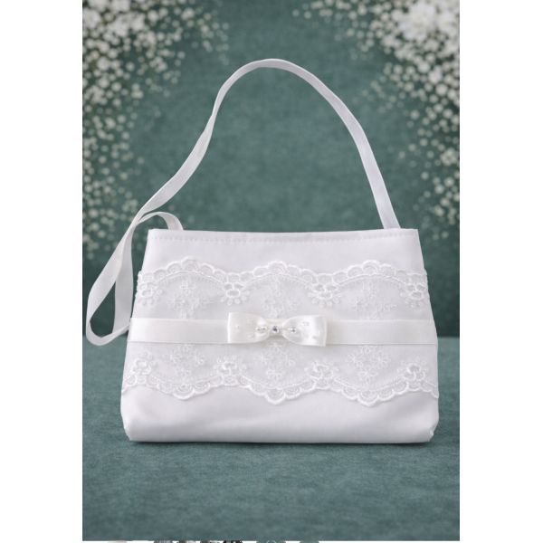 White First Holy Communion Handbag