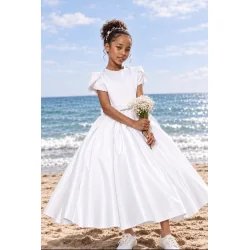 Paula's White Satin First Holy Communion Dress