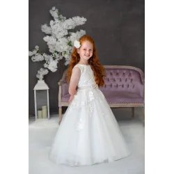 HANDMADE IVORY FIRST HOLY COMMUNION DRESS