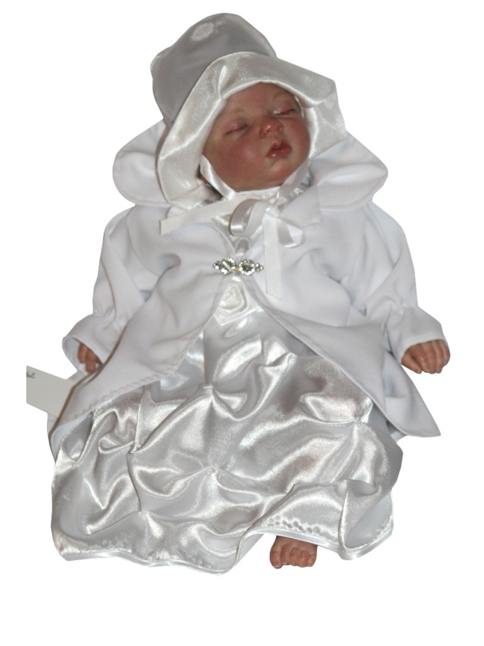 Christening Dress White Pearl