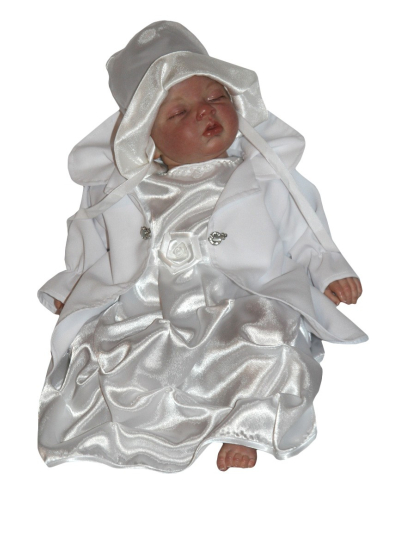 Christening Dress White Pearl