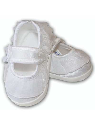Christening Shoes M/baby Slippers White