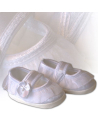 Christening Shoes M/baby Slippers White