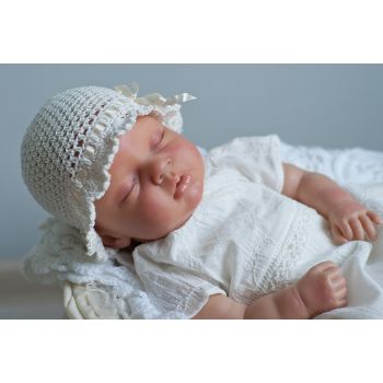 Cotton Christening Dress in Ivory Water Nymph