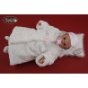 Warm Baptism/Wedding Dress Set Roxanne White