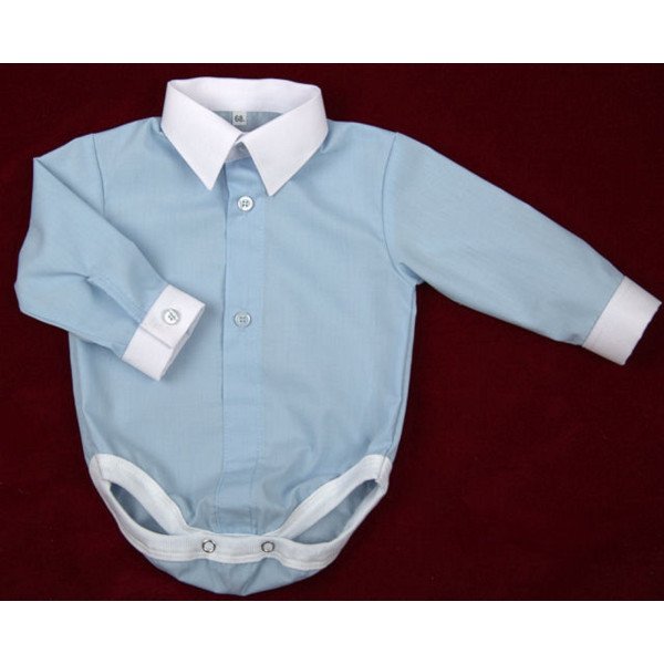 Blue Shirt Bodysuit for Baby Boy Blue Shirt Bodysuit for Baby Boy