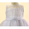 Sevva Lace Honey Christening /Flower Girl Dress in White