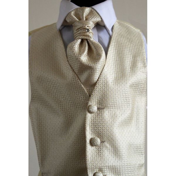 Gold Boys Waistcoats Set in Gift Set