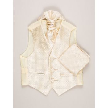 Gold Boys Waistcoats Set in Gift Set