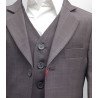 3 Pc Italian Design Grey Communion Page Boys Suit