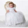 Sarah Louise Bead and Flower Christening Gown and Bonnet Style 165S