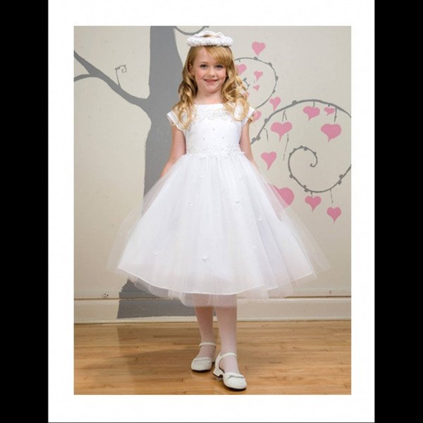 White Seeva flower girl dress Style KC1102 White Seeva flower girl dress Style KC1102