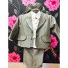 Dark grey 6 piece christening suit 