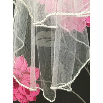 Communion Veil with Diamond Edging by Little People Style 797