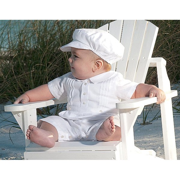 Sarah Louise Boys Christening Romper Style 243Z Sarah Louise Boys Christening Romper Style 243Z