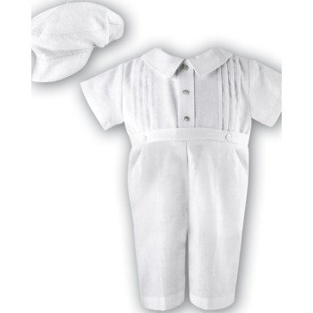 Sarah Louise Boys Christening Romper Style 243Z