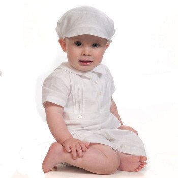 Sarah Louise Boys Christening Romper Style 243Z