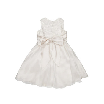 Couche Tot Girls/Baby Girls Ivory Ribbon Special Occasion Dress Style CT1321