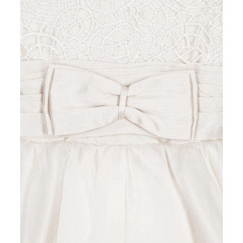 Couche Tot Girls/Baby Girls Ivory Ribbon Special Occasion Dress Style CT1321