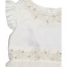 Couche Tot Ivory Floral Mesh Flower Girl Dress Style 1322