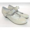 Girls Leather Ivory Christening Special Occasions Shoes Style 130