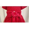 Red Flower Girls Dress by Sevva Style B815