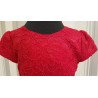 Red Flower Girls Dress by Sevva Style B815