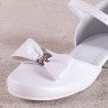 White Leather First Holy Communion Shoes Style 671