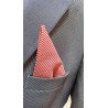 Checkered Red/White Bow Tie and Handkerchiefs Style MC 107