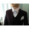 Stylish Blue Cravat with Handkerchiefs c02