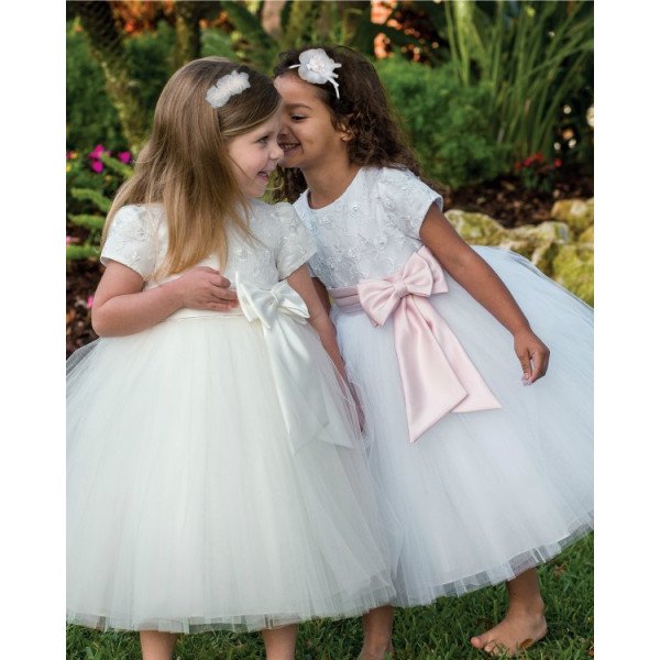 Beautiful Ivory Flower Girl Dress from Sarah Louise 070034 Beautiful Ivory Flower Girl Dress from Sarah Louise 070034