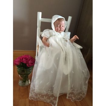 Baby Girls Ivory Christening Gown Style 329