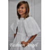 White Fax Fur Communion/Special Occasion Bolero Cape style CB03