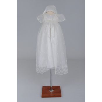 Baby Girls Ivory Christening Gown Style 329