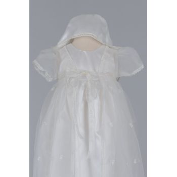 Baby Girls Ivory Christening Gown Style 329