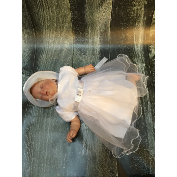 Elegant White Christening/Special Occasion Dress Angelina