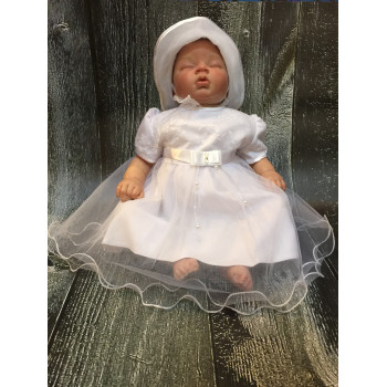Elegant White Christening/Special Occasion Dress Angelina