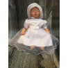 Elegant White Christening/Special Occasion Dress Angelina