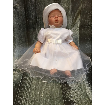 Elegant White Christening/Special Occasion Dress Angelina