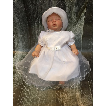 Elegant White Christening/Special Occasion Dress Angelina