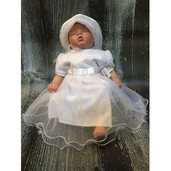 Elegant White Christening/Special Occasion Dress Angelina