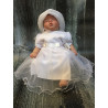 Elegant White Christening/Special Occasion Dress Angelina