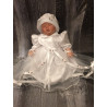 Stunning White Christening/Baptise/Special Occasion Dress with Roses style Bella II