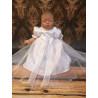 White and Silver Christening/Special Occasion Dress style CH-29
