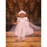 White and Silver Christening/Special Occasion Dress style CH-29