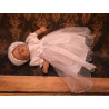 White and Silver Christening/Special Occasion Dress style CH-29