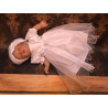White and Silver Christening/Special Occasion Dress style CH-29