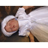 White and Silver Christening/Special Occasion Dress style CH-29