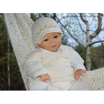 Unusual Handmade Christening Ivory Outfit Style JOSEPH